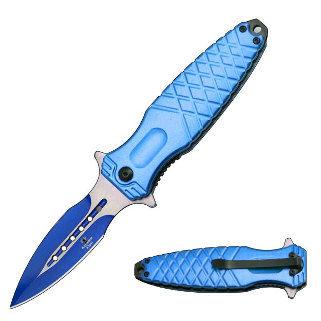 Snake Eye Tactical Spring Assist Dagger Style Pocket KNIFE