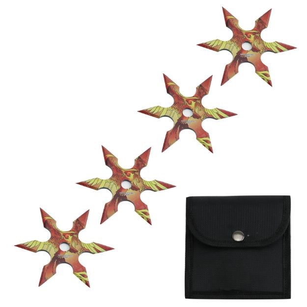 Snake Eye Tactical 4pc Throwing Star Set 4'' Diameter