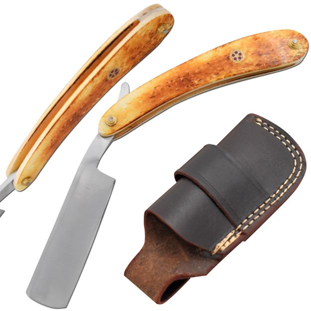 Old Ram Handmade Straight RAZOR Comes With Leather Sheath