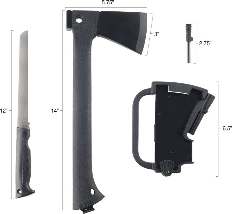 Snake Eye Tactical Camping Hand Axe and Accessories Combo