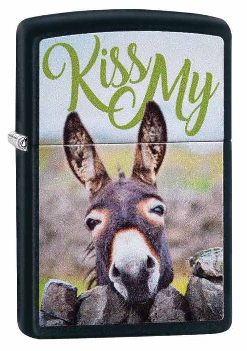 Zippo Kiss My Donkey Design Lighter