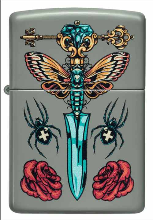 Zippo Gothic Dagger Design Lighter