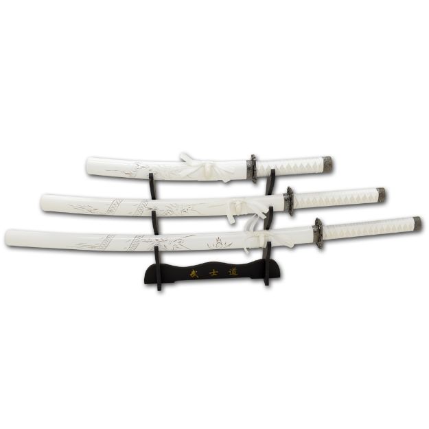 Snake eye Warrior White JAPANESE Katana Sword Set SE-58-WD4