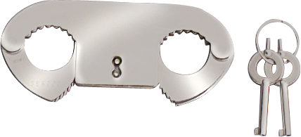 Thumb Cuffs with Keys - Stainless steel construction
