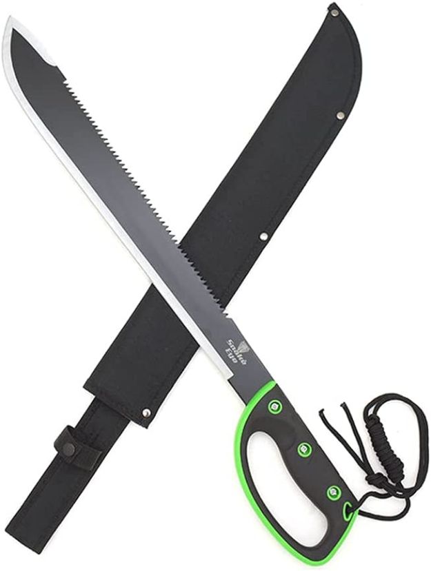 Machete ABS handle with stainless steel saw blade