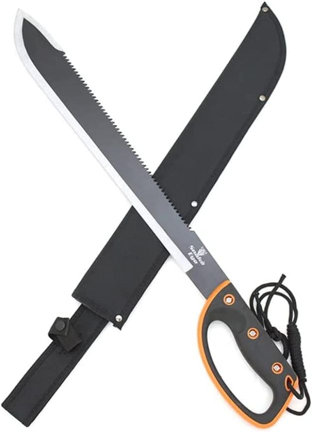 Machete ABS handle with stainless steel saw blade