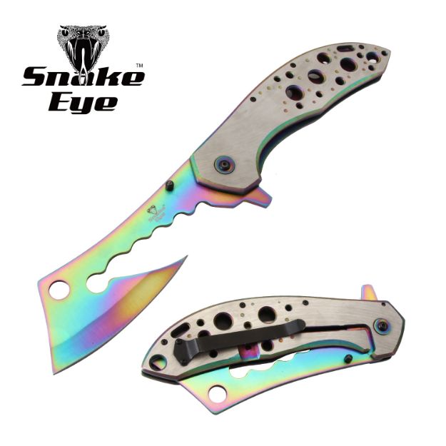 Snake Eye Tactical JUMBO Cleaver Spring Assist Knife
