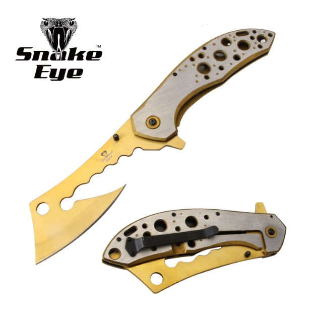 Snake Eye Tactical Jumbo Cleaver Spring Assist Knife