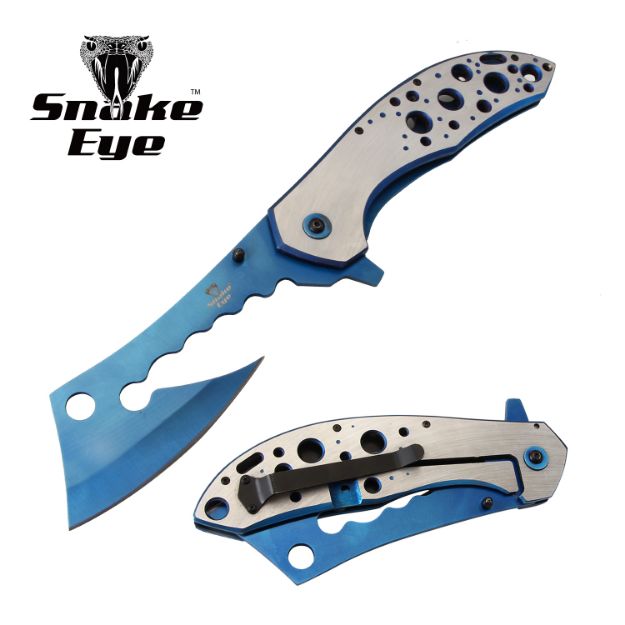 Snake Eye Tactical JUMBO Cleaver Spring Assist Knife