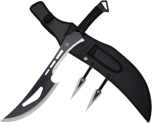 Snake Eye Tactical Ninja Sword and Kunai/THROWING KNIFE Set