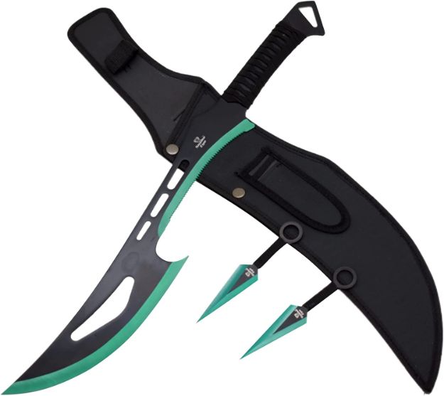 Snake Eye Tactical NINJA SWORD and Kunai/Throwing Knife Set