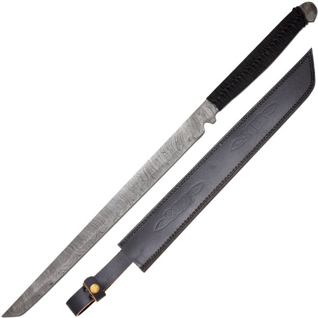 Old Ram Handmade Forged Real Damascus Steel Sword