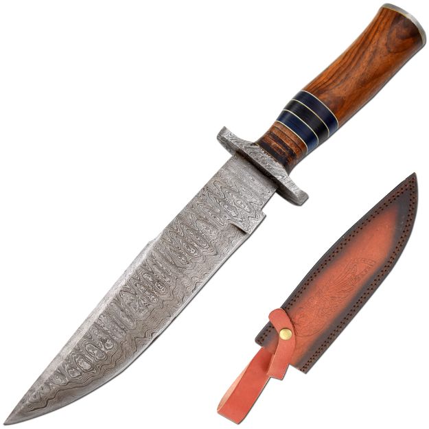 Old Ram Handmade Custom Damascus Hunting Knife