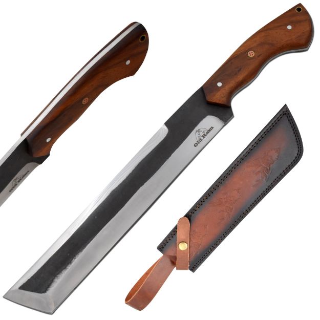 Old Ram Fixed-Blade Full Tang High Carbon Steel Hunting Machete