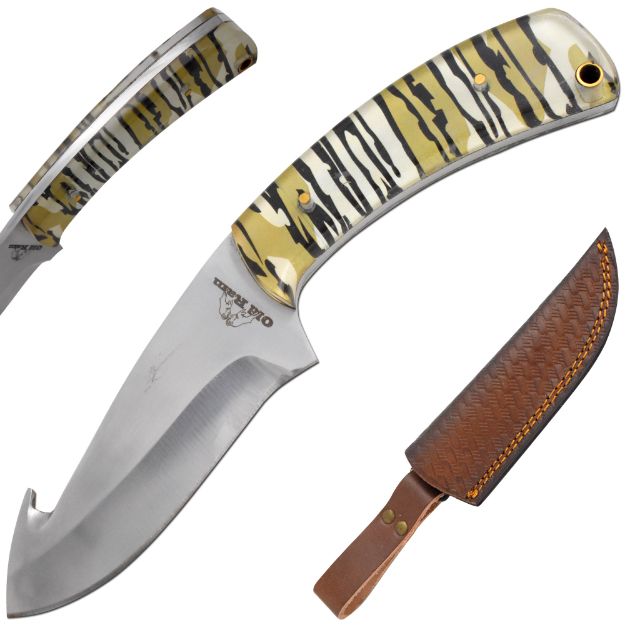 Old Ram Handmade WESTERN Design Hunting Gut Hook Knife