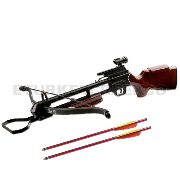 Hunters Rifle Crossbow Pre Strung 150LBS Wood Stock