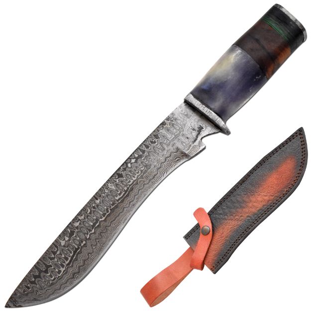 Old Ram Handmade Custom Damascus Hunting KNIFE