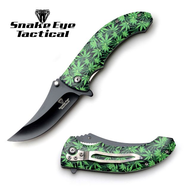 Snake Eye Tactical Spring Assist KNIFE 4.75'' Closed