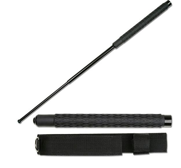 29 Inch Expandable Baton Rubber Grip With Nylon Sheath