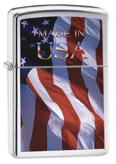 Zippo Made in USA FLAG Lighter