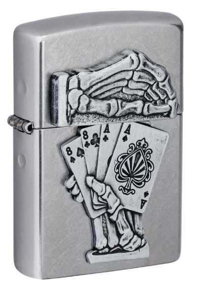 Zippo Dead Mans Hand Emblem Design LIGHTER