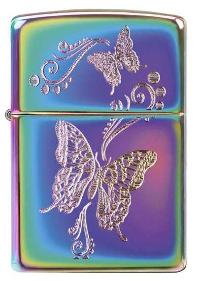 Zippo Multi Color Butterflies LIGHTER