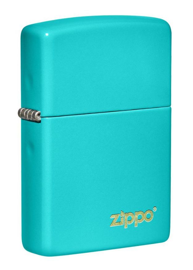 Zippo Classic Flat Turquoise Zippo Logo LIGHTER