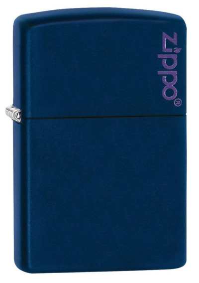 Zippo Classic Navy Matte Zippo Logo LIGHTER