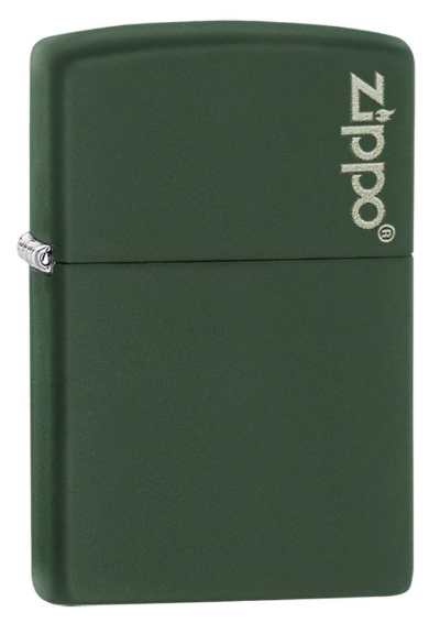 Zippo Classic Green Matte Zippo Logo LIGHTER