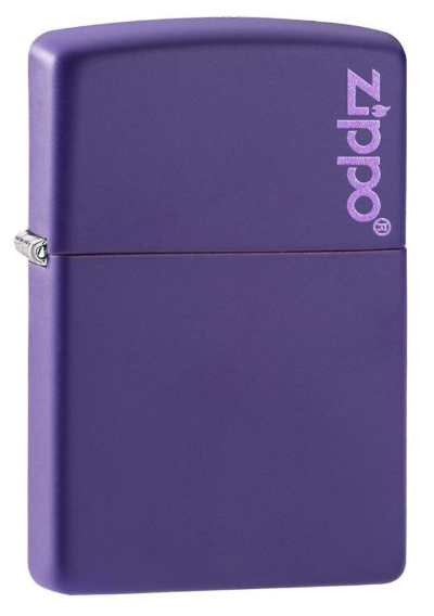 Zippo Classic Purple MATTE Zippo Logo Lighter