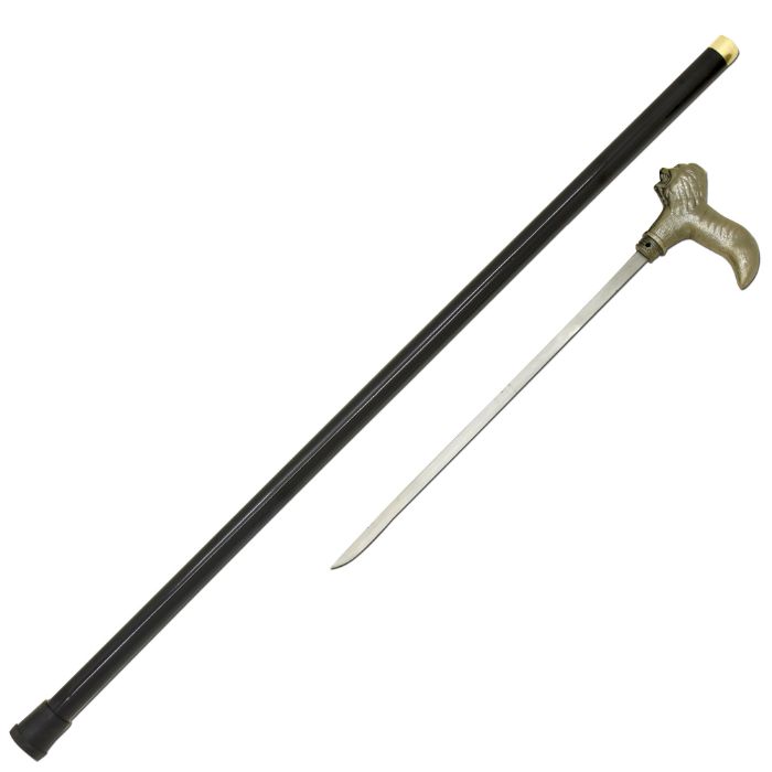 Loin Walking Cane with Hidden Sword 37'' Overall