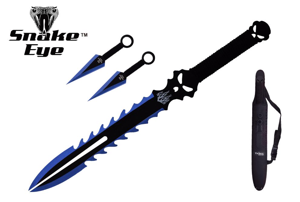 Snake Eye Tactical Ninja-SWORD Comes With Throwing Knife