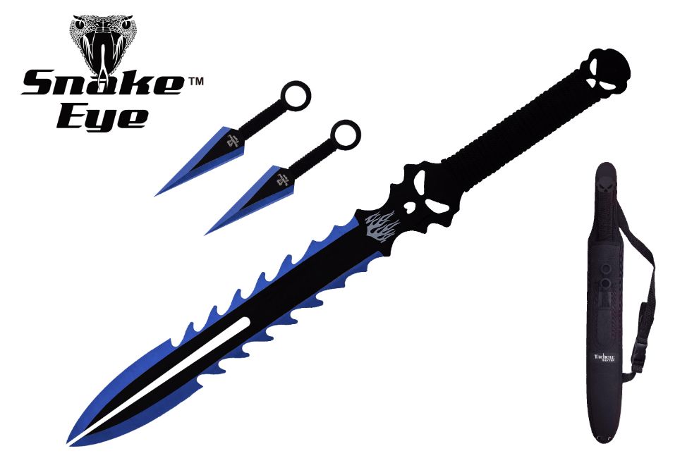 Snake Eye Tactical Ninja-Sword Comes With Throwing Knife