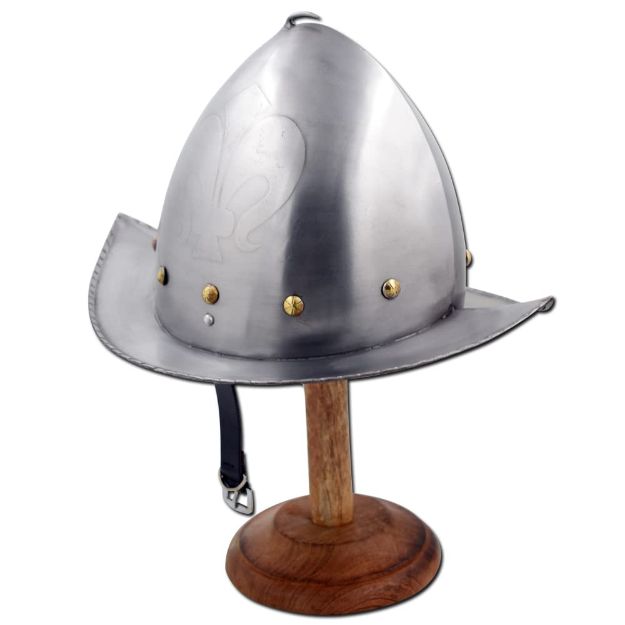 Medieval Warrior Spanish Comb Morion Boat Medieval HELMET