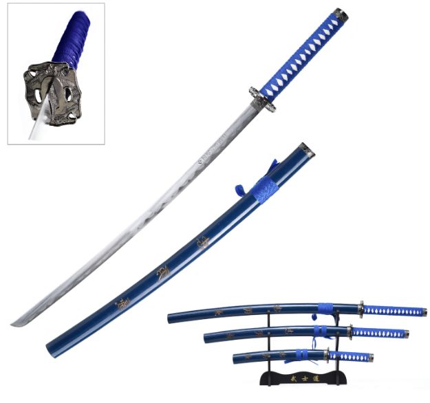 Snake Eye Warrior Dragon Design JAPANESE Katana Sword Set