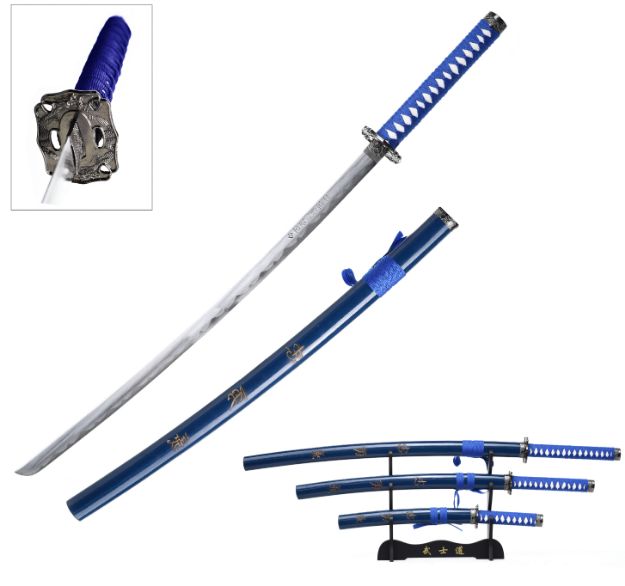 Snake Eye Warrior Dragon Design Japanese Katana SWORD Set