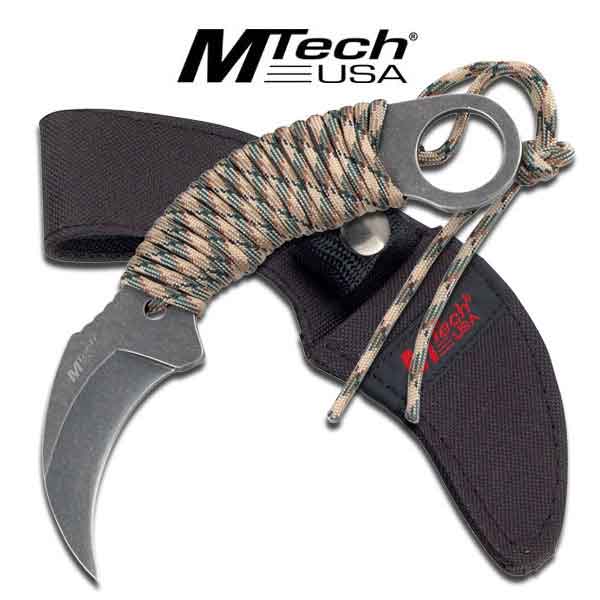 M-Tech Karambit Fix Blade Knife 6.65'' Overall