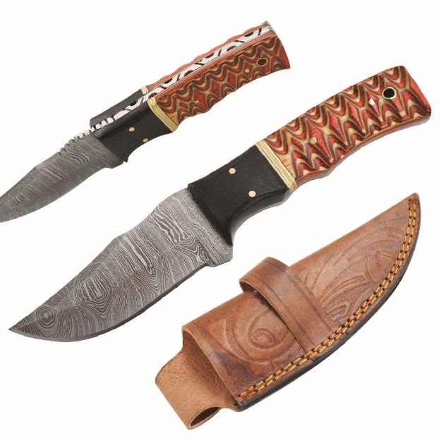 Old Ram Handmade Custom Damascus Hunting Knife
