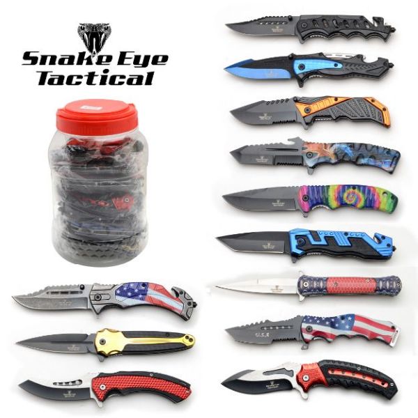 Snake Eye Tactical - 24 Pcs KNIVES Jar