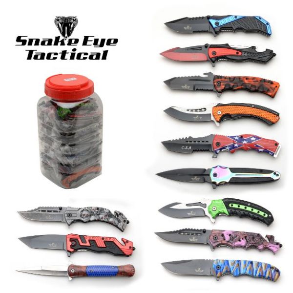 Snake Eye Tactical - 36 Pcs KNIVES Jar