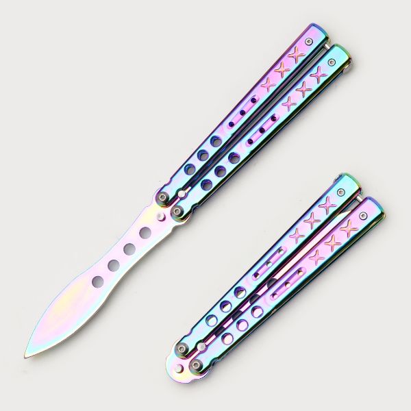 Snake Eye Tactical Rainbow Training Butterfly Knife