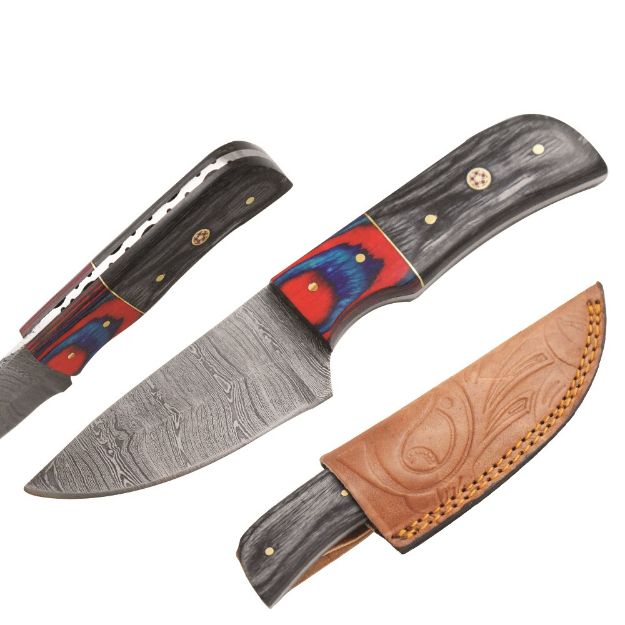 Old Ram Handmade Real Damascus STEEL Skinner Knife