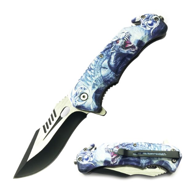 Snake Eye Tactical DRAGON-2 Rescue Style Spring Assist Knife