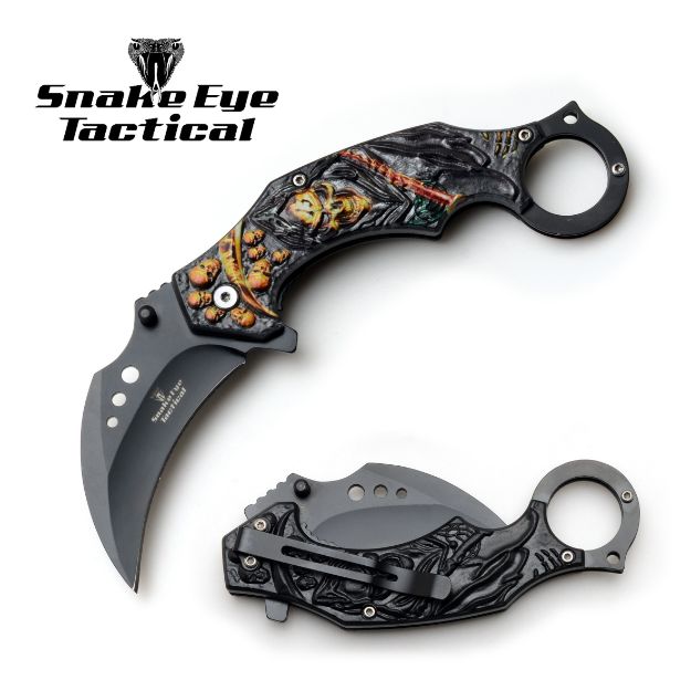 Snake Eye Tactical OR Karambit Spring Assist Knife