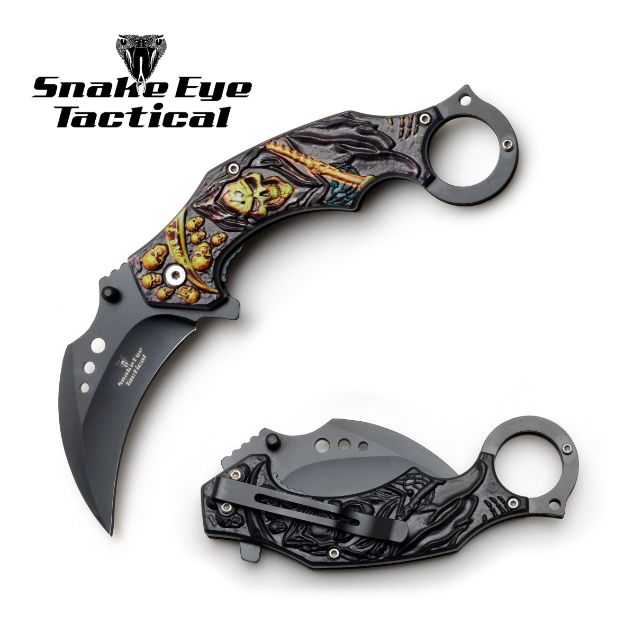 Snake Eye Tactical GN Karambit Spring Assist Knife