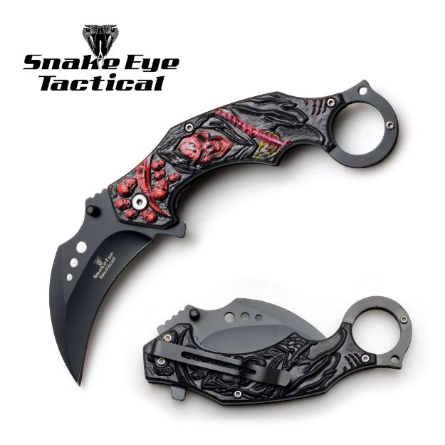 Snake Eye Tactical RD Karambit Spring Assist Knife