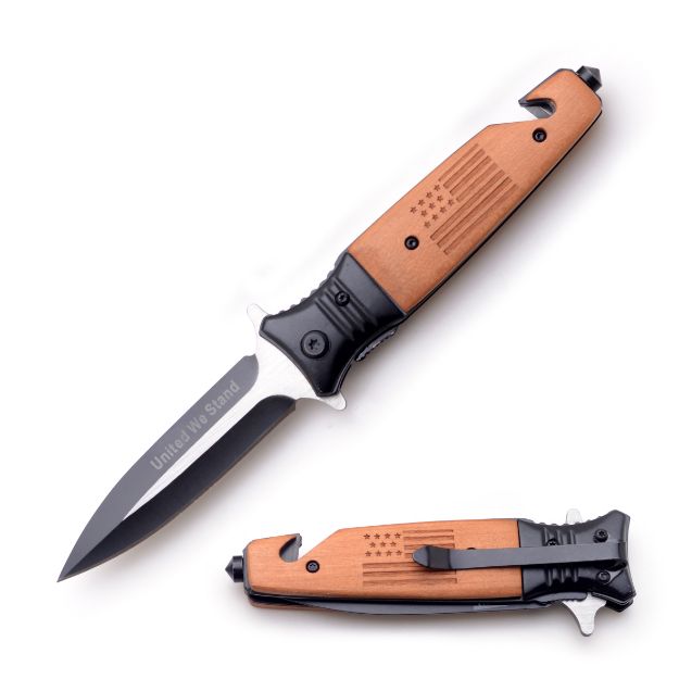 Snake Eye Tactical US Rescue Style Spring Assist Knife