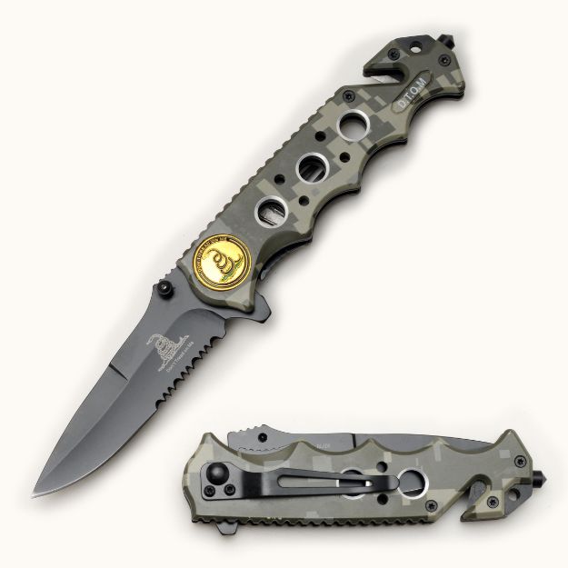 ''D.T.O.M.C'' Rescue Style Spring Assist Knife