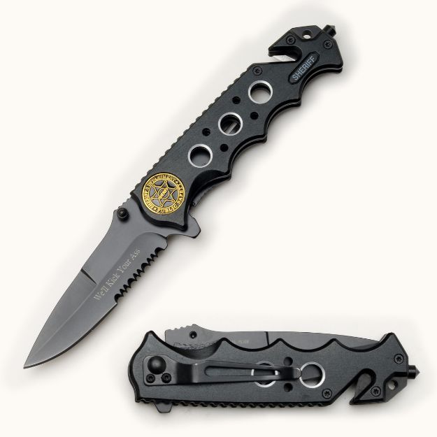 ''Sheriff'' Rescue Style Spring Assist Knife