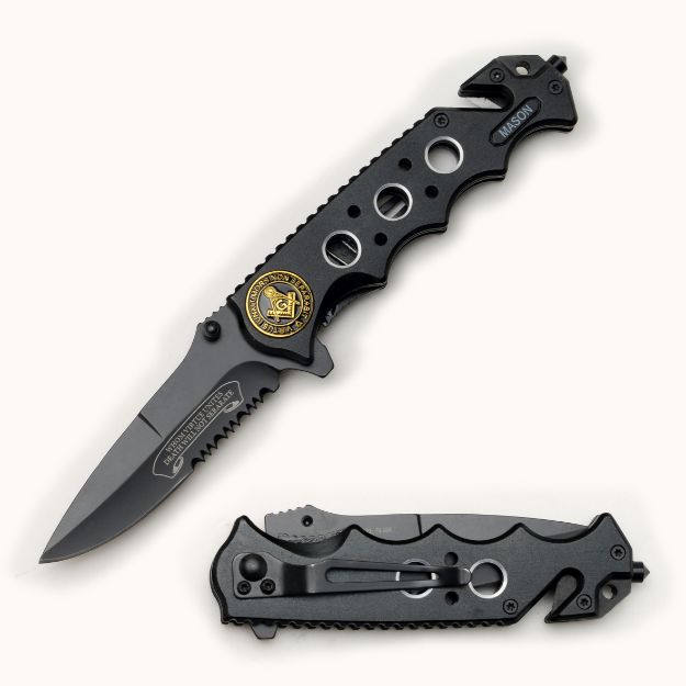 ''Mason'' Rescue Style Spring Assist Knife